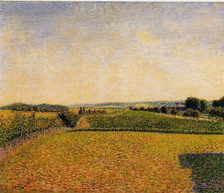 Railroad to Dieppe - Camille Pissarro Paintings